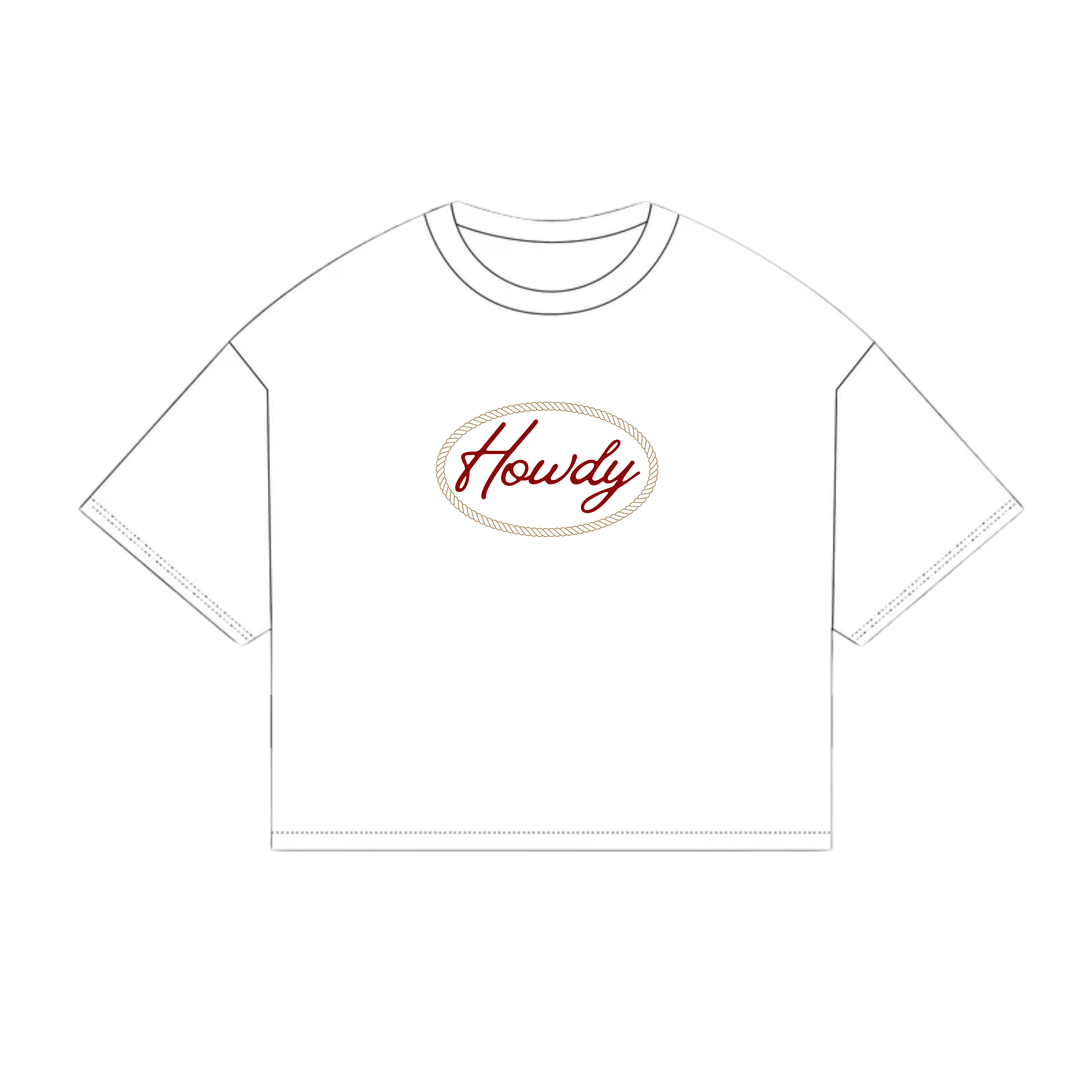 HOWDY CROPPED BOXY TEE